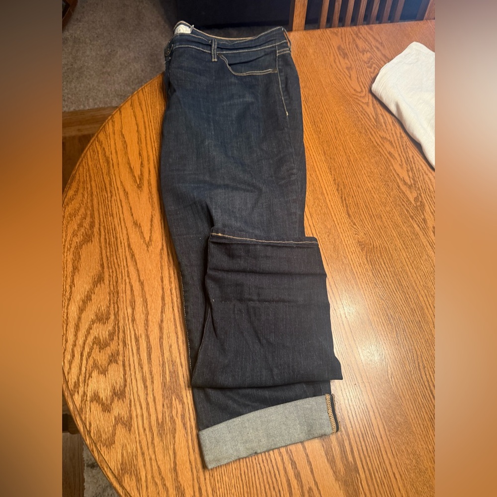 Dark Non-distressed Jeans Great for Tall women. - Picture 2 of 4
